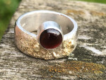 Hetty : zilver, goud, granaat  