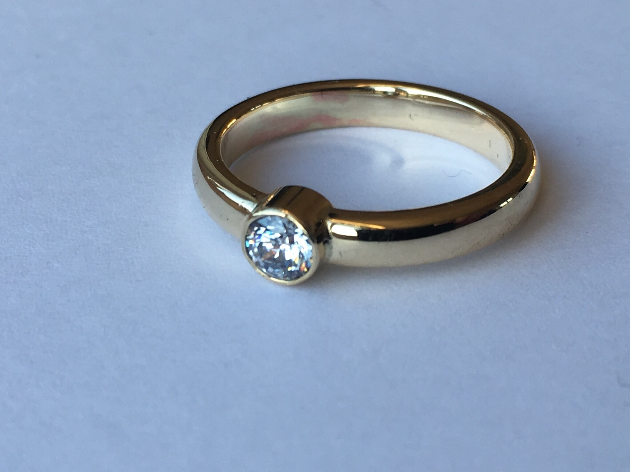 Gouden ring met steen