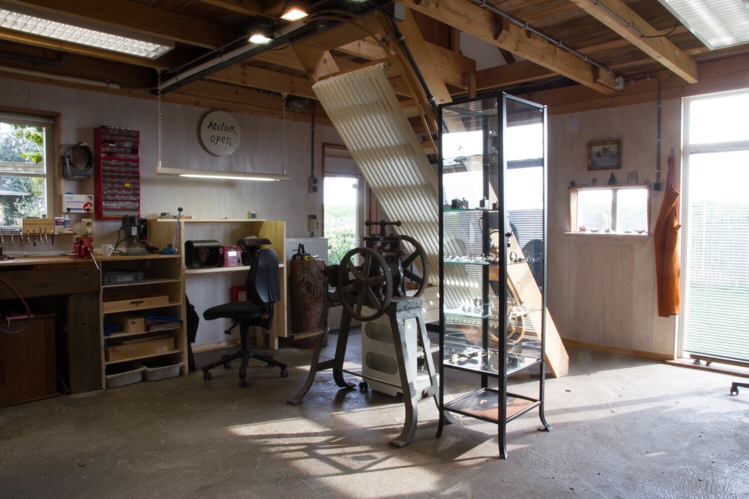 Het atelier van Jack Borninkhof in Zutphen