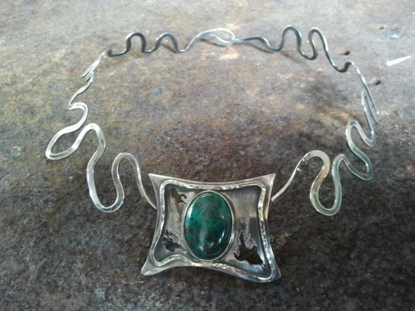 zilver met eilatsteen