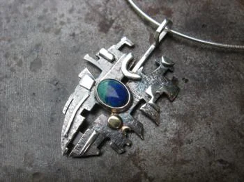 zilver, beetje goud, chrysocollamix